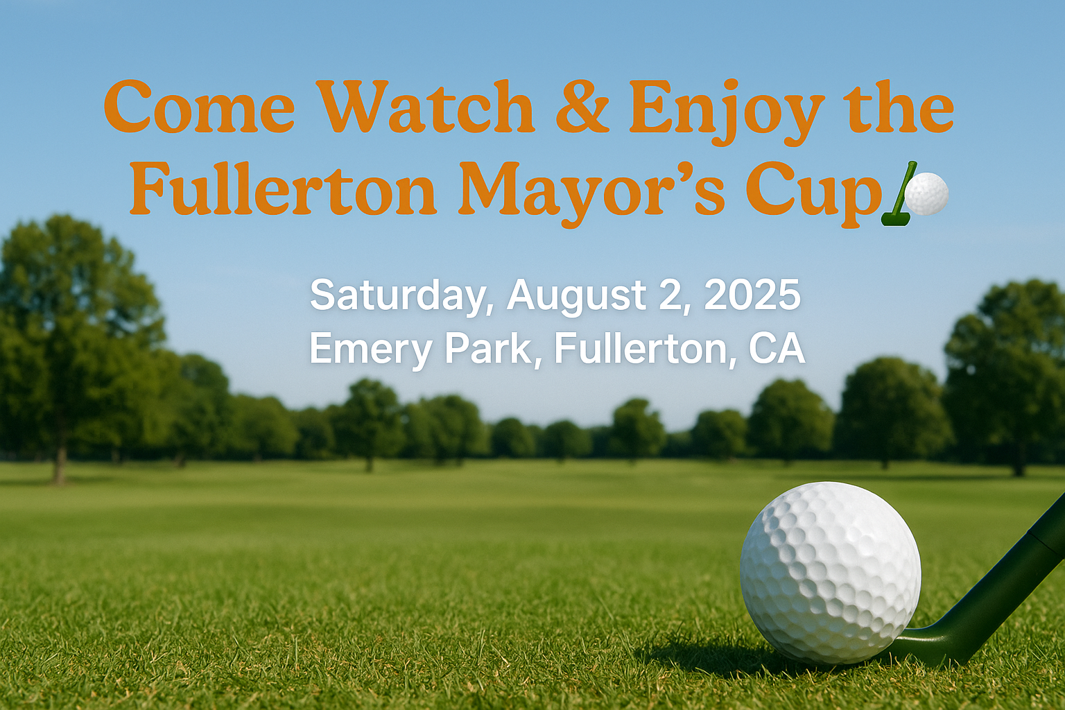 Fullerton Mayor’s Cup – Park Golf Event